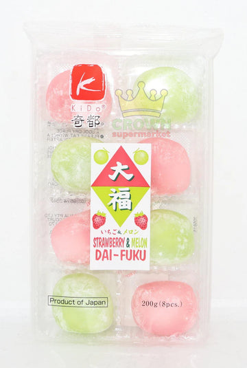 Kido Strawberry & Melon Dai-Fuku (Mochi) 200g