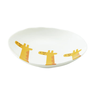 DAITOUA MEAL Kids Giraffe 6.0 Oval Deep Plate