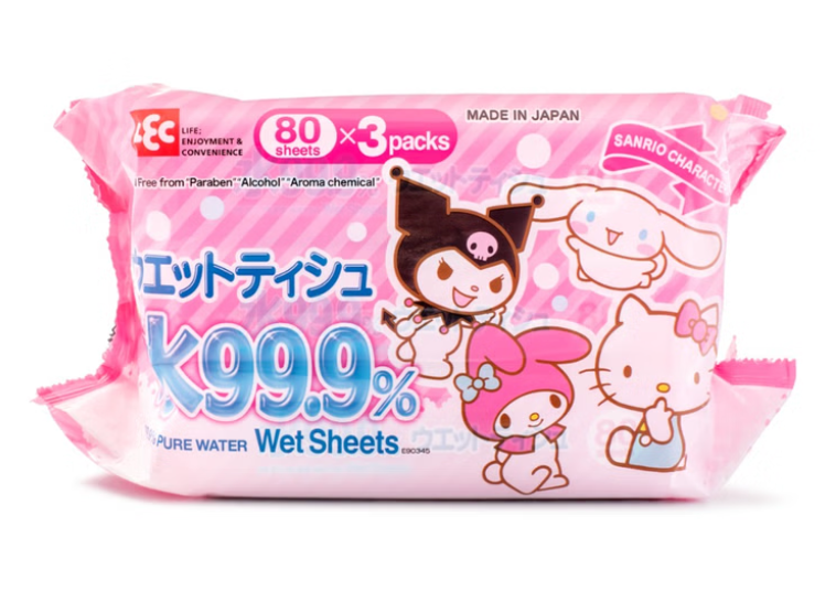 LEC Sanrio wet  tissue 80pcs * 3 packs