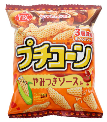 YBC PETIT CORN SNACK YAMITSUKI SAUCE FLAVOR 50G