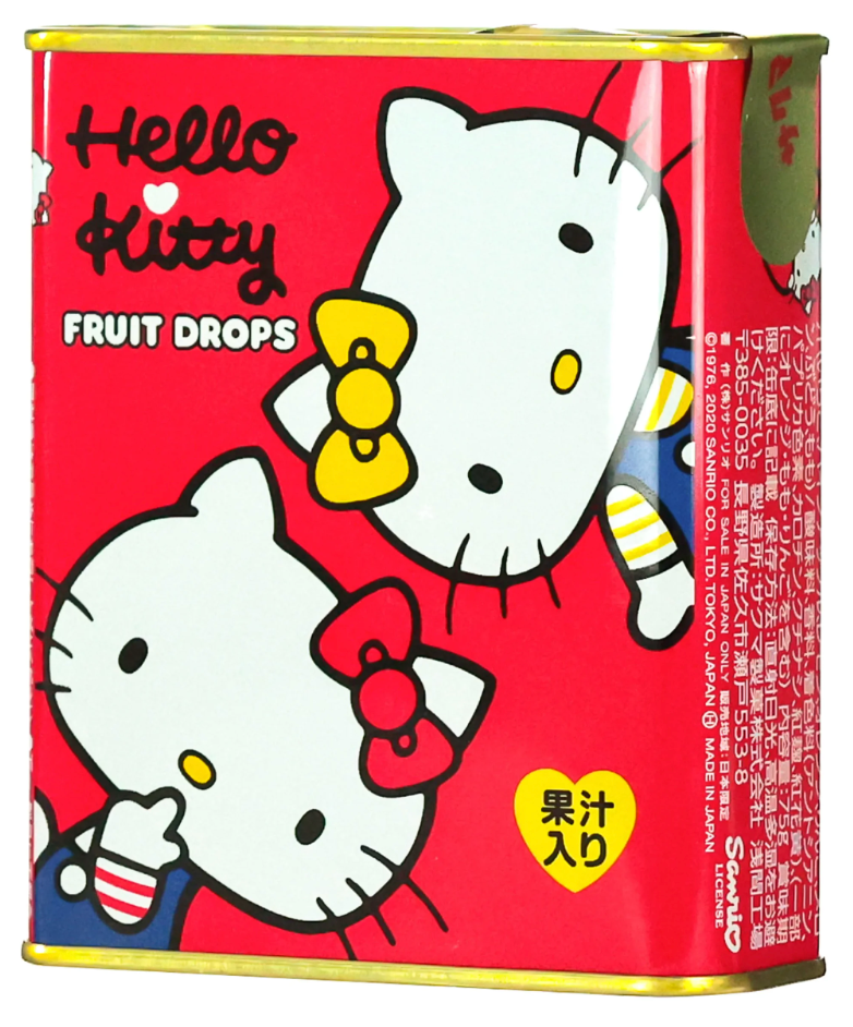 HELLO KITTY FRUIT DROPS CAN 75g