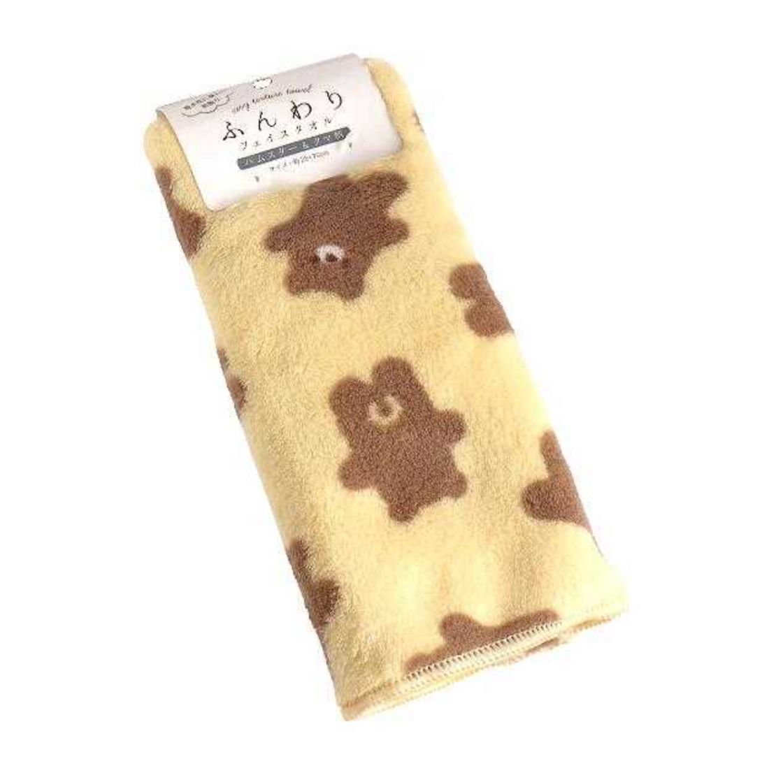 Fluffy Face Towel (Hamster & Bear)