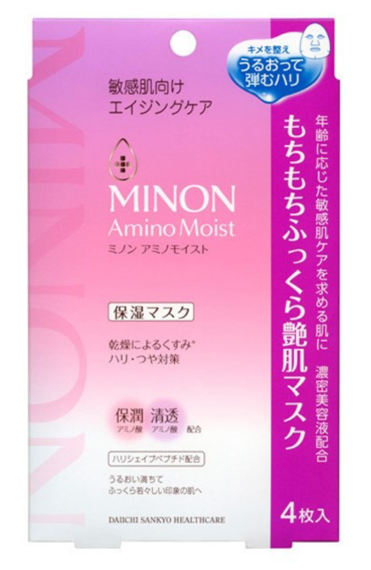 Minon Honey Rich Moisturizing Skin Anti-Aging Mask 4-Pieces