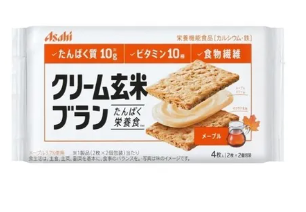 Asahi Group food cream brown rice bran Maple two