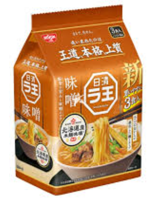 Nissin La King Miso 3 Meal Pack
