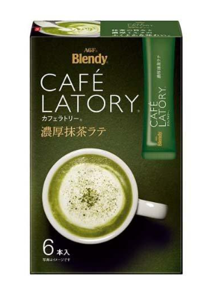 Blendy Cafe latory Matcha green tea latte 6 pieces