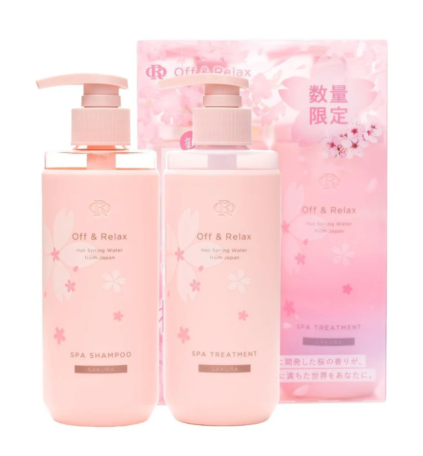 OFF & RELAX Shampoo and Conditioner Sakura Limited Set 260mlx2