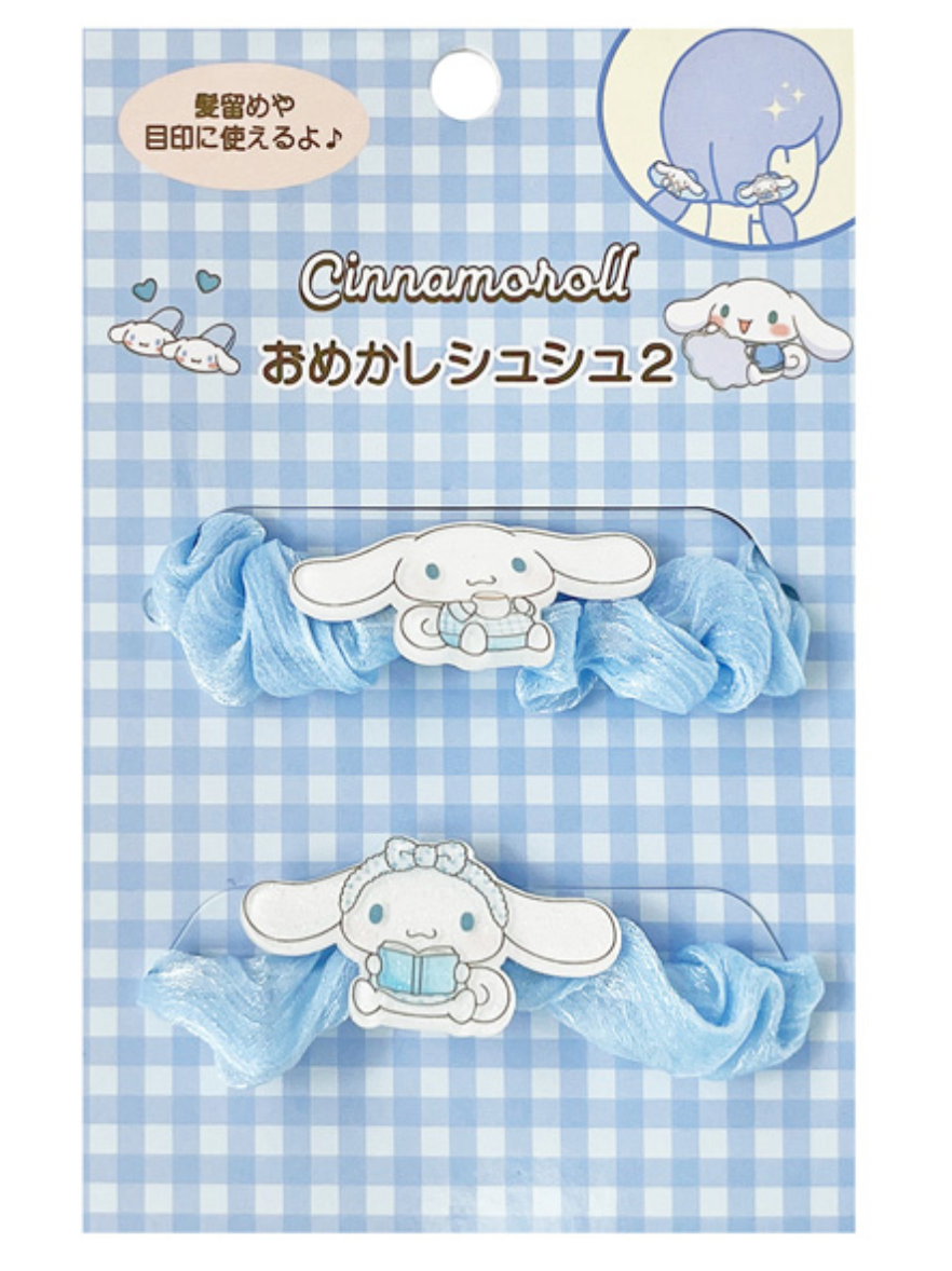 Sanrio Characters Dress-up Scrunchie 2 Sets: Cinnamoroll