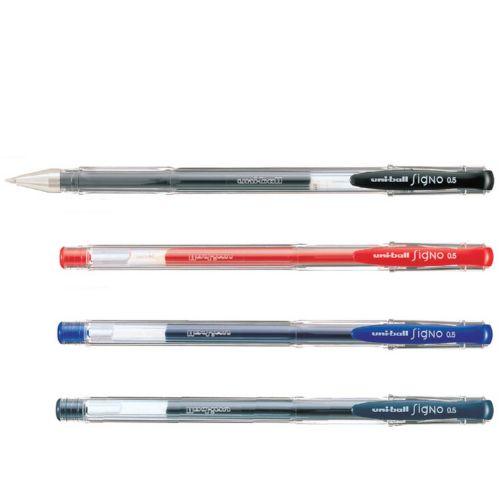 Mitsubishi Uni-ball Signo Standard Gel Ink Ballpoint Pen 0.5mm UM-100 Black