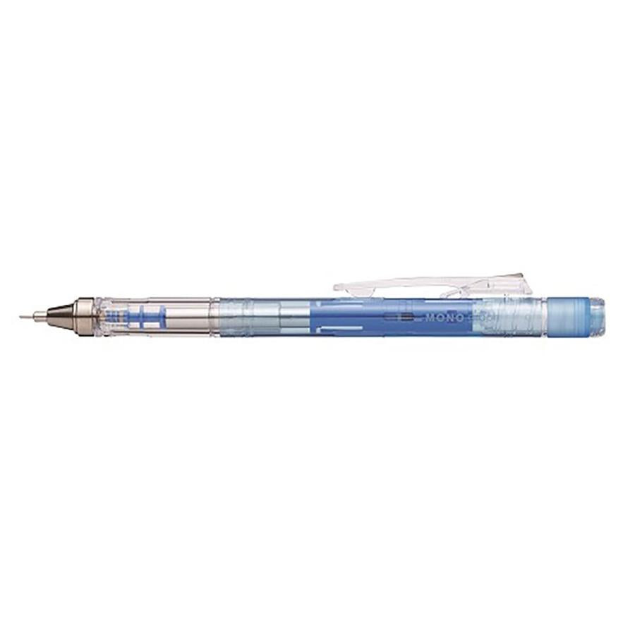 Tombow Monograph Clear Color Mechanical Pencil 0.5mm DPA-138B Clear Blue