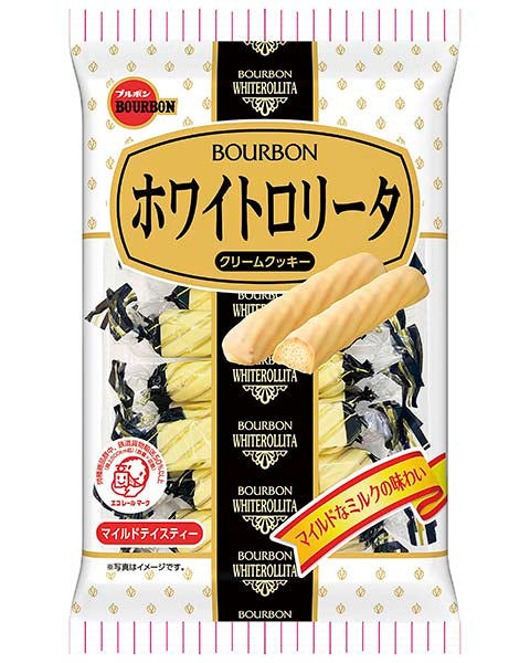 Bourbon White Rollita Cream Cookie Mild Milk Flavor