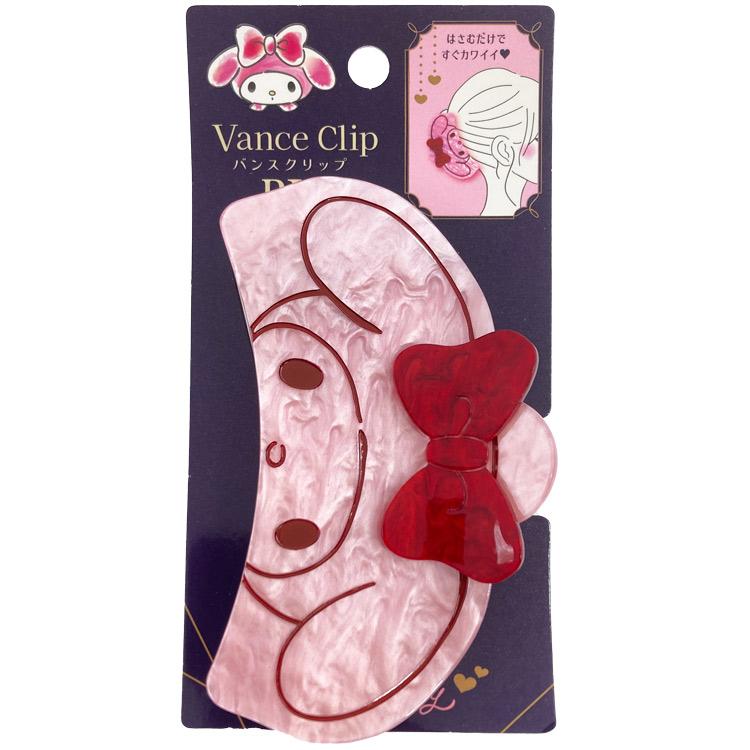 Sanrio Pearl Acrylic Hair Claw Clip - My Melody : Ribbon