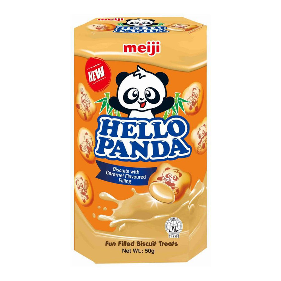 Meiji Hello Panda Biscuits w/ Caramel Filling 50g