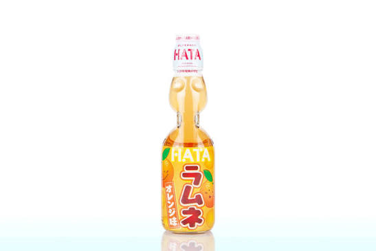 Hatakosen Ramune Soda - Orange Flavour 200ml
