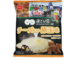 BABY STAR DODKAI RAMEN CHEESE COVERED PORK FLAVOR OKONOMIYAKI DOTONBORI 62G