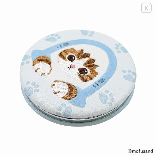 Mofusand 2-sided Compact Mirror - Cat : Shark Nyan Blue Paw