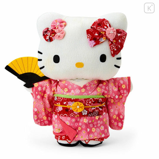 Sanrio Crepe Japanese Doll Large - Hello Kitty Pink