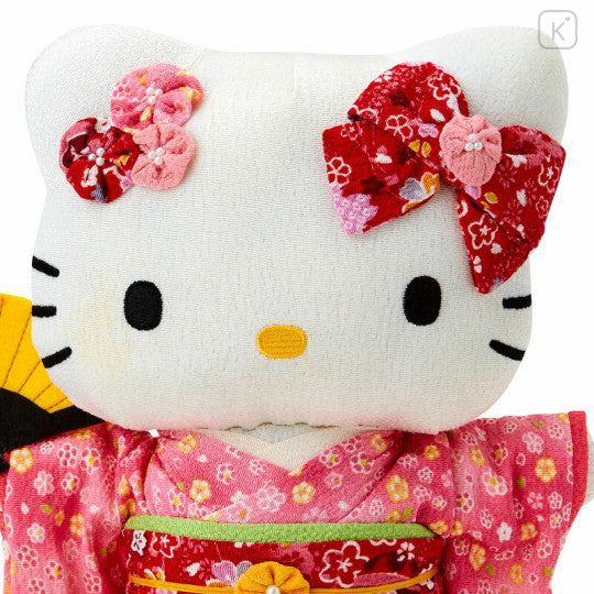 Sanrio Crepe Japanese Doll Large - Hello Kitty Pink