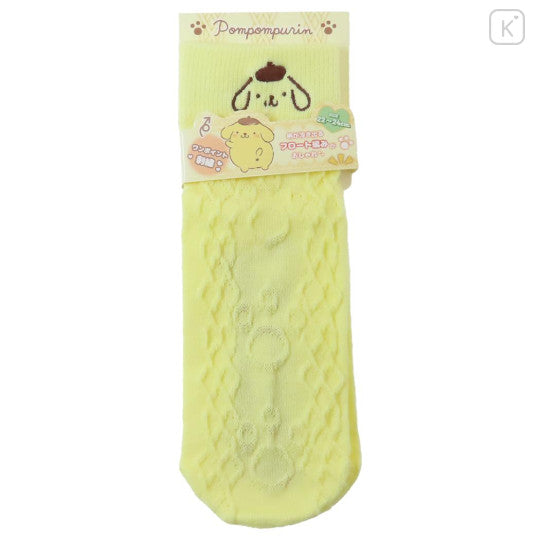 Sanrio Crew Socks - Pompompurin : Face Yellow