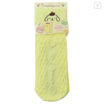 Sanrio Crew Socks - Pompompurin : Face Yellow