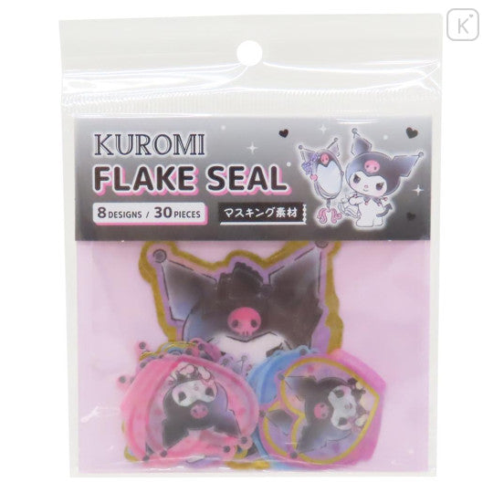 Sanrio Die-cut Flake Seal Sticker Pack - Kuromi : Lolita