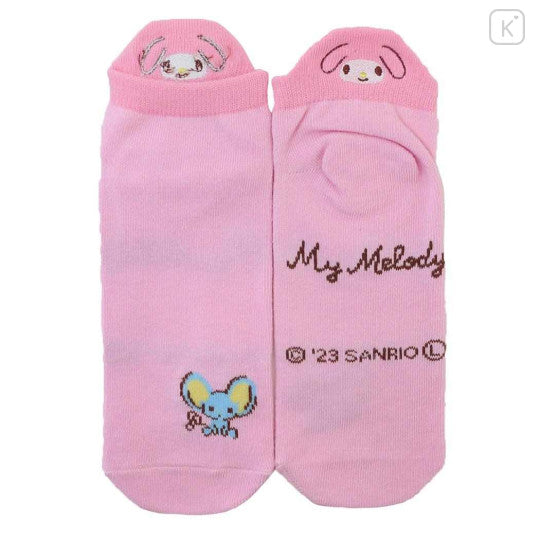Sanrio Ankle Embroidery Socks - My Melody & Friend