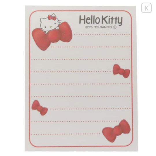 Sanrio Mini Notepad - Hello Kitty : Ribbon