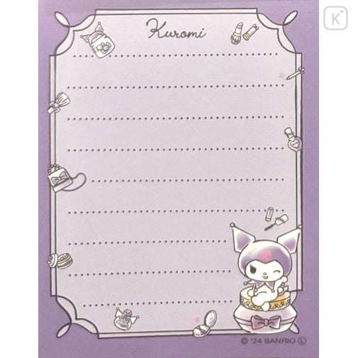 Sanrio Mini Notepad - Kuromi : Pretty