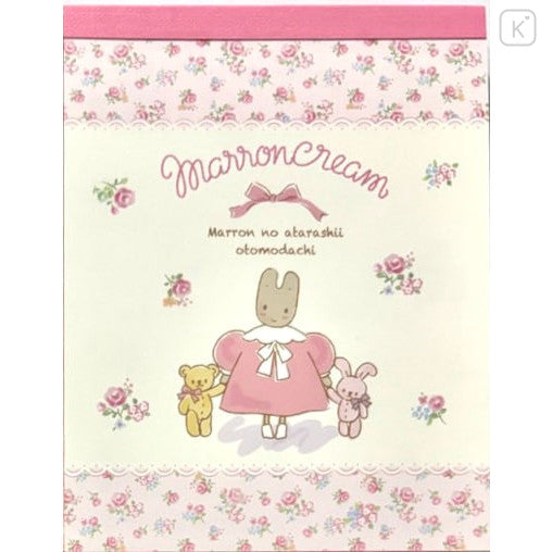 Sanrio Mini Notepad - Marron Cream : My Friends Pink Rose