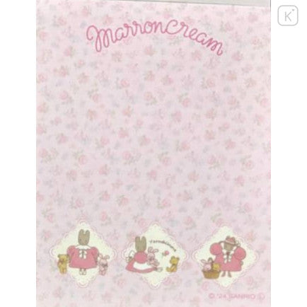 Sanrio Mini Notepad - Marron Cream : My Friends Pink Rose