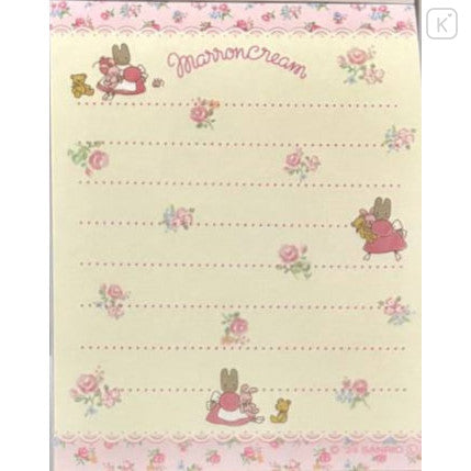 Sanrio Mini Notepad - Marron Cream : My Friends Pink Rose