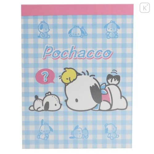 Sanrio Mini Notepad - Pochacco : Plaid