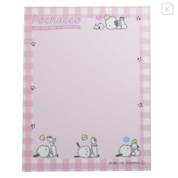 Sanrio Mini Notepad - Pochacco : Plaid