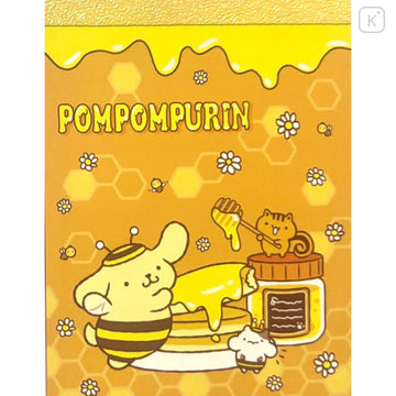 Sanrio Mini Notepad - Pompompurin : Honey Bee