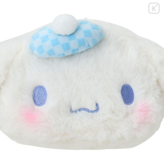 Sanrio Original Face-shaped Pouch - Cinnamoroll : Japanese Pastel