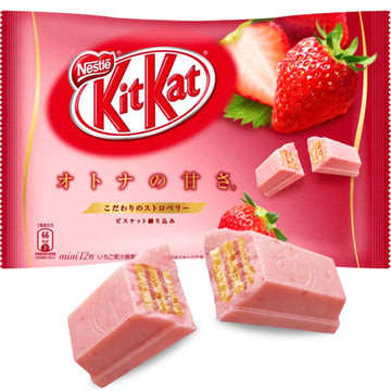 NESTLE Mini Otana No Amasa Strawberry Kit Kat 11PC