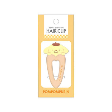 Sanrio Face-shaped Hair Clip Set - Pompompurin