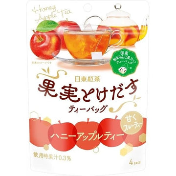 Nittoh Tea Fruit Melting Tea Bag Honey Apple Tea 4 Bags Caffeinated