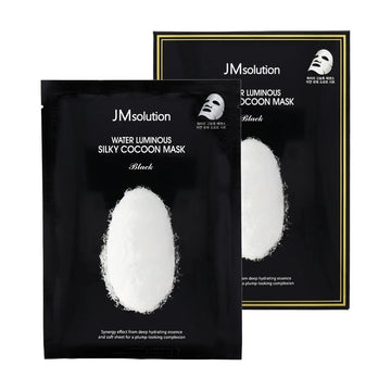 JM Solution Water Luminous Silky Cocoon Mask Black 10ea
