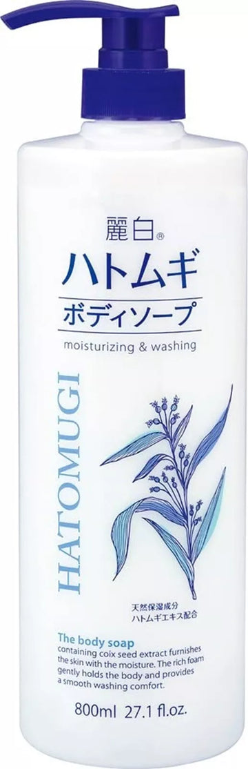 Kumano Cosmetics Hatomugi Coix Seed Extract Body Wash Soap 800ml