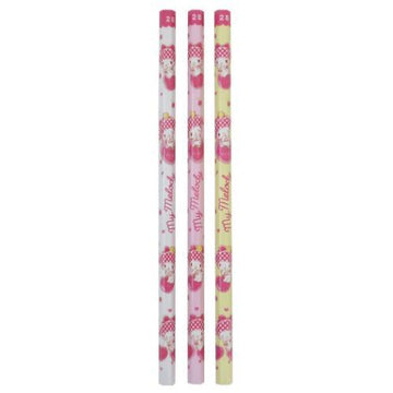 Sanrio - My Melody Pencil, 2B, hexagonal shaft, Pack of Three