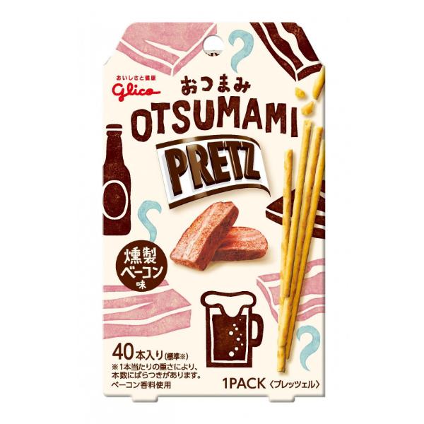 GLICO PRETZ Biscuit Sticks - Otsumami Smoked Bacon