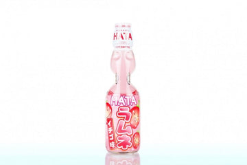 HATA KOSEN Strawberry Flavoured Ramune (Marble) Soda 200ml