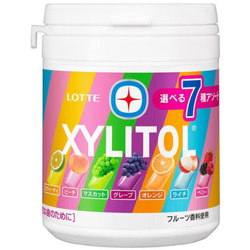 LOTTE - XYLITOL Gum ASSORTED SEVEN FRUIT Bottle (143g)