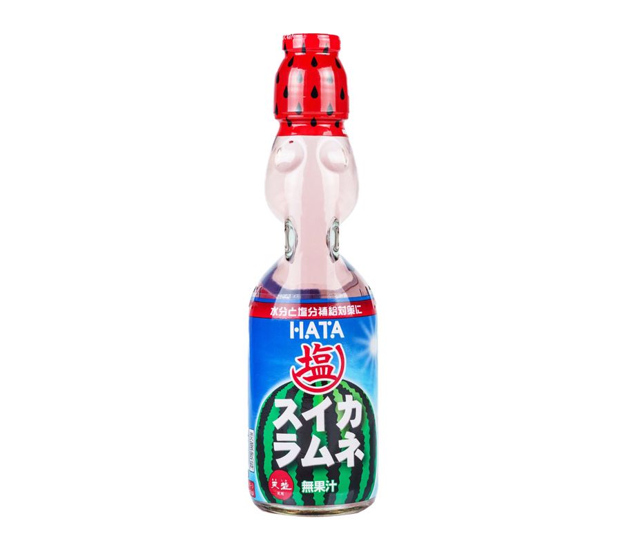 HATAKOSEN Watermelon Flavoured Ramune (Marble) Soda 200ml